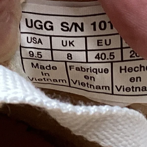 UGG Eyan II Canvas Beige Sneakers 9.5 - Picture 7 of 9